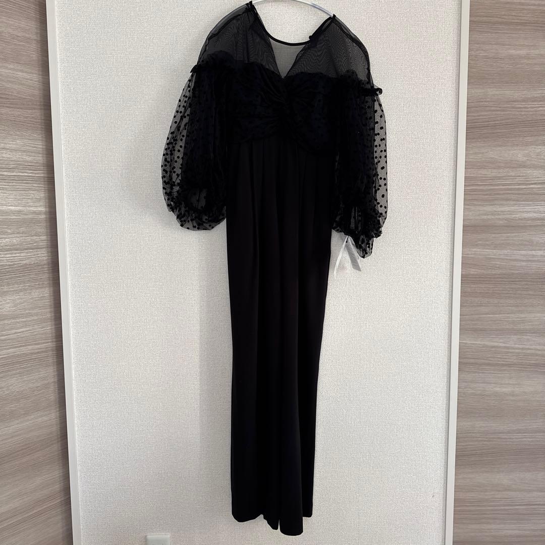 ANDRÉSDアンドレスド　フロッキードットパンツドレス