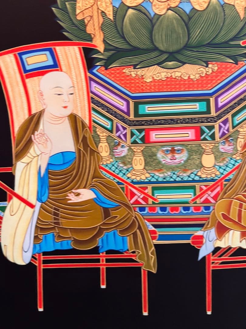 授戒本尊 仏画仏教美術 掛け軸 掛軸 茶掛 菩薩 日本画 骨董 書画