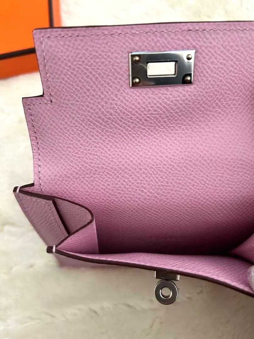 【お値下げ】エルメス ケース ケリーポケットコンパクト ピンク【箱付き】