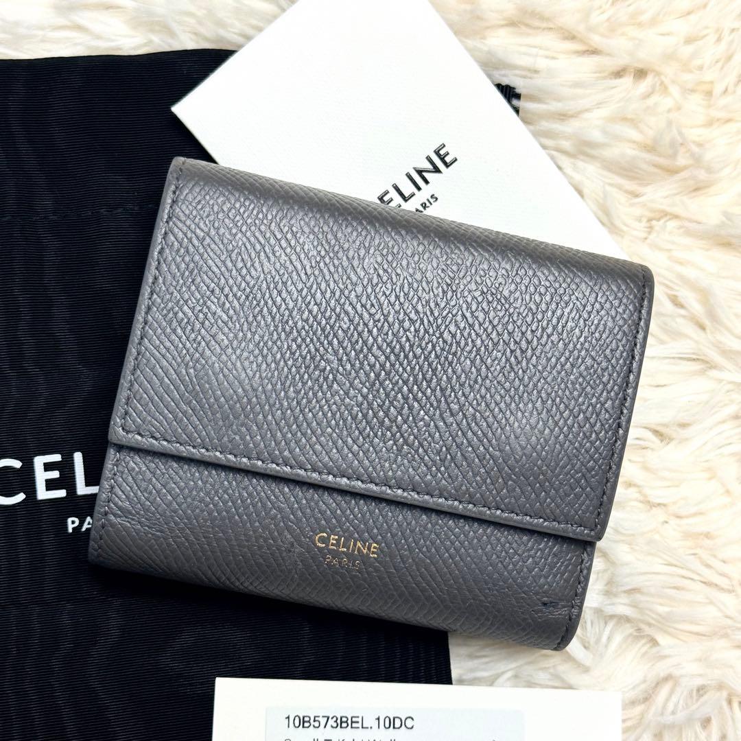 CELINE グレー 三つ折り財布