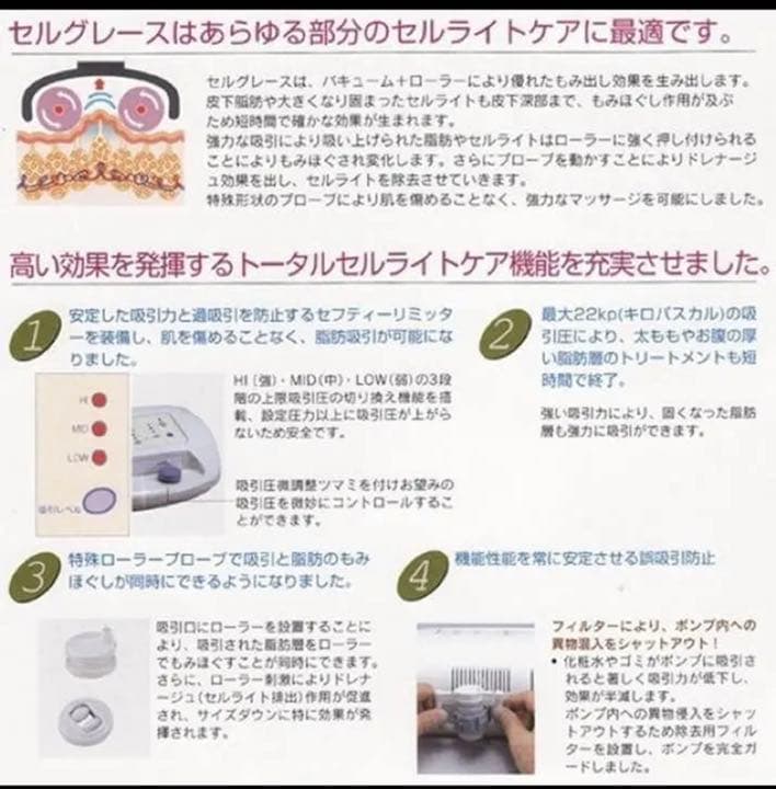 家庭用セルライトケア美容機】セルグレース