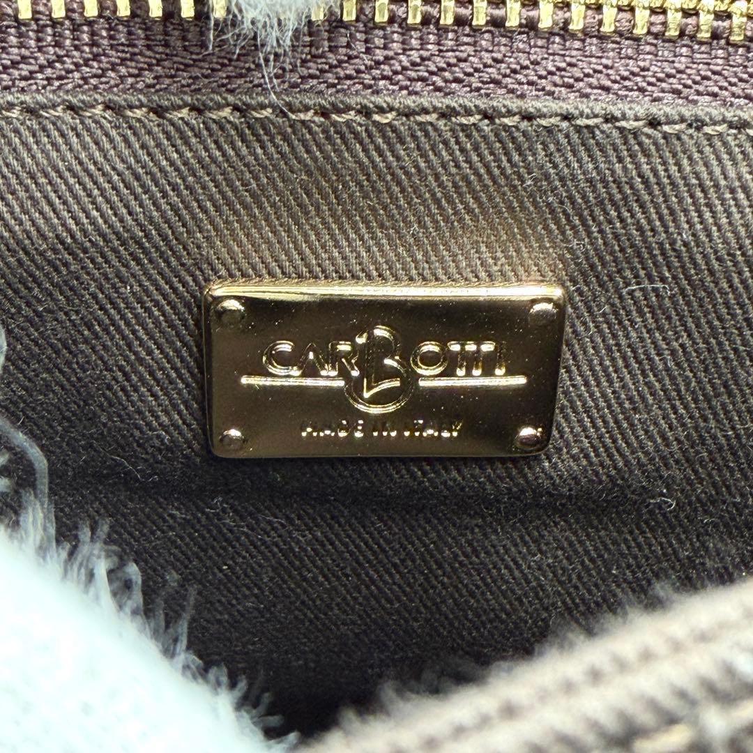 【極美品】カルボッティ ショルダーバッグ DIANA レザー 2way ブラウン