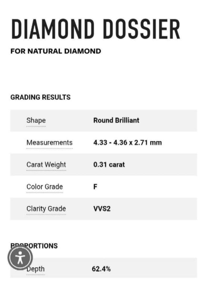 ショーメ プリュム マルチ ダイヤリング 0.31ct/F/VVS2/VG