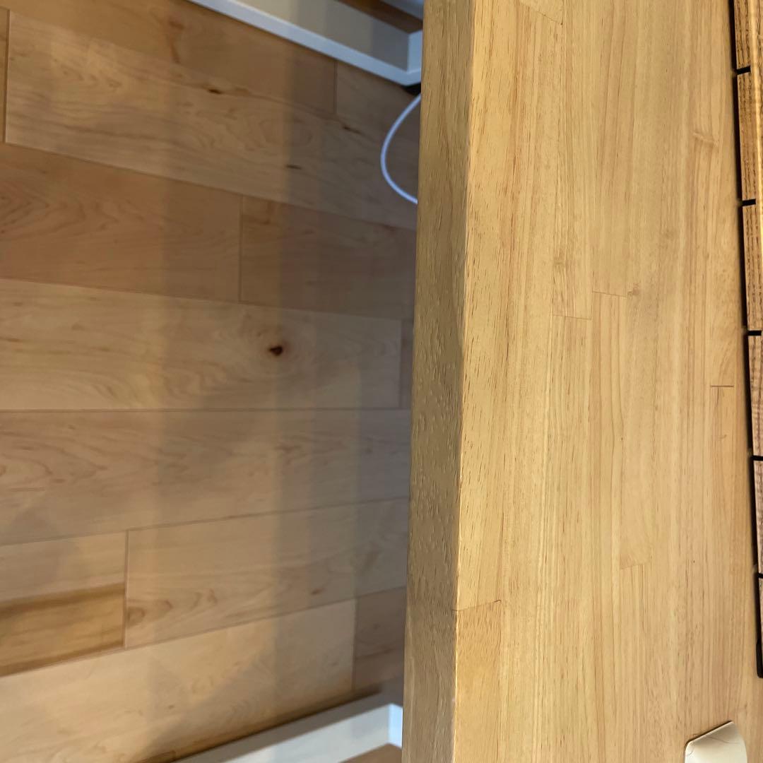 KANADEMONO_TABLE /ラバーウッドA(120x80 )_トレー付