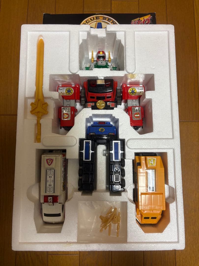 【最終値下げ】救急戦隊ゴーゴーファイブ DX超合金 緊急合体ビクトリーロボ