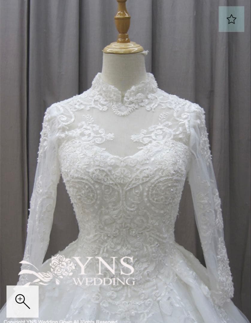 い*☆様 YNS WEDDING 長袖ウェディングドレス　韓国風