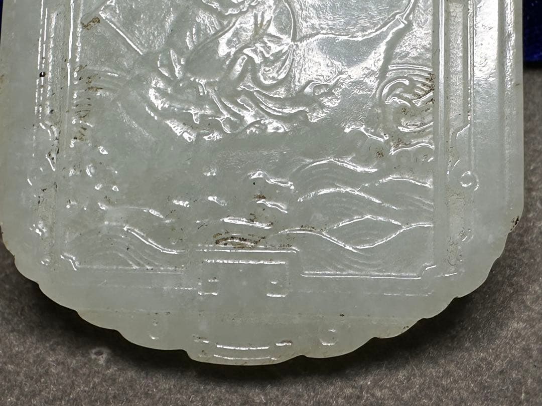 中国美術ループタイ和田玉古砡白砡根付天然素材 アンティーク 置物骨董