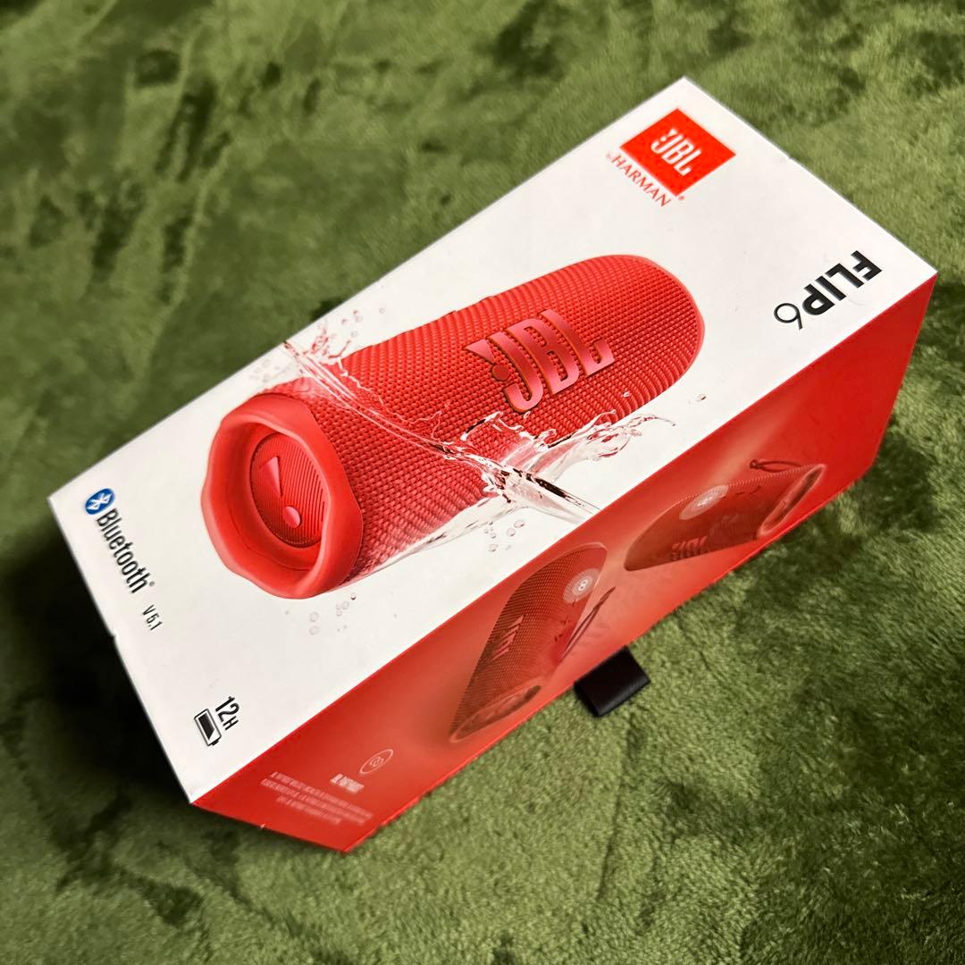 JBL Flip6 ワイヤレススピーカー 防水 限定販売 レッド