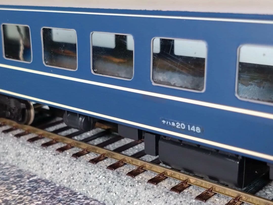 ＨＯゲージ　ブルートレイン客車　７両セット