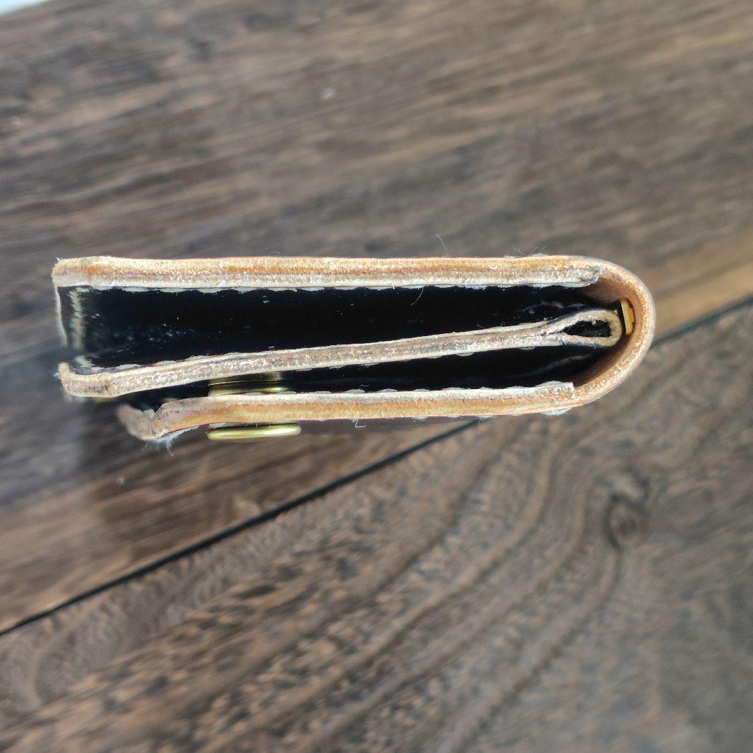 トラッカーウォレット 手染め 顔料仕上げ 2層