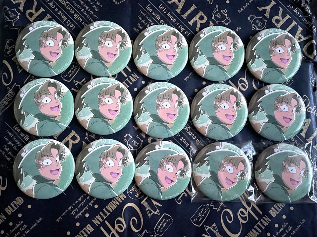 セガラッキーくじ 忍たま 最強の軍師 缶バッジ 善法寺伊作 15個