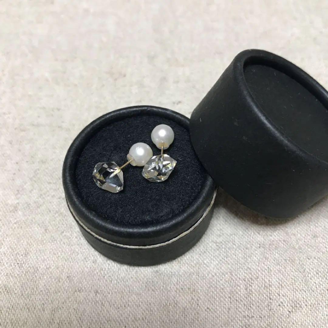 accessories mau ハーキマー ピアス