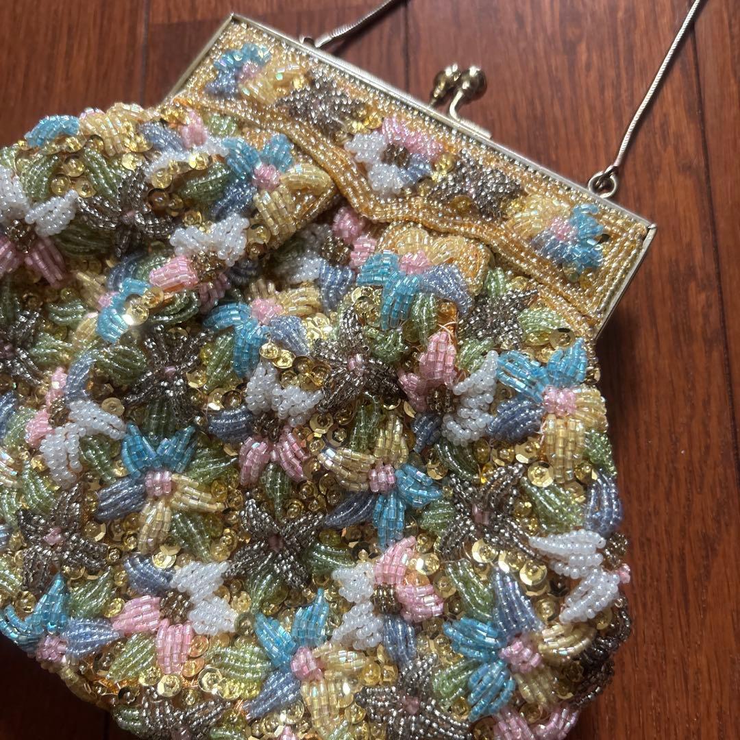 成人式 ビーズバッグ パーティーバッグ 和装 洋装 振り袖バッグ