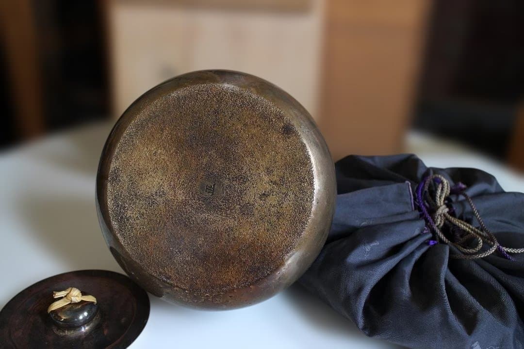 北村静香作　南鐐鉄の釣湯沸　共箱　純銀銀瓶430g　 急須茶道具茶器茶托茶碗茶筒