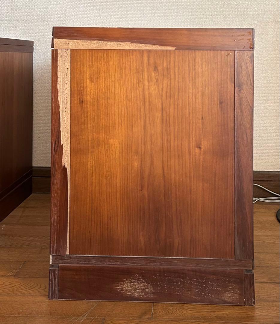 マルニ ウォールナット ダークブラウン キャビネット2本 中央部分は除く
