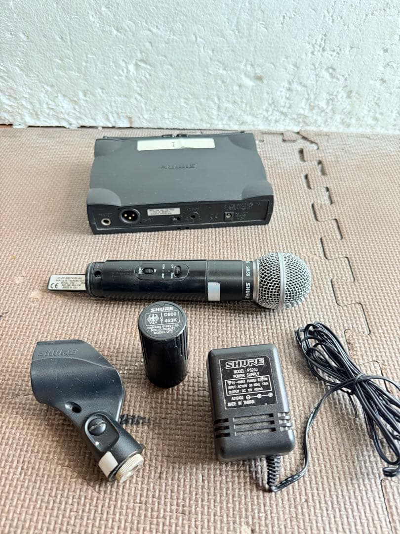 Shure ut4/ut2-Sm58 マイク、アメリカ製、動作確認済み。
