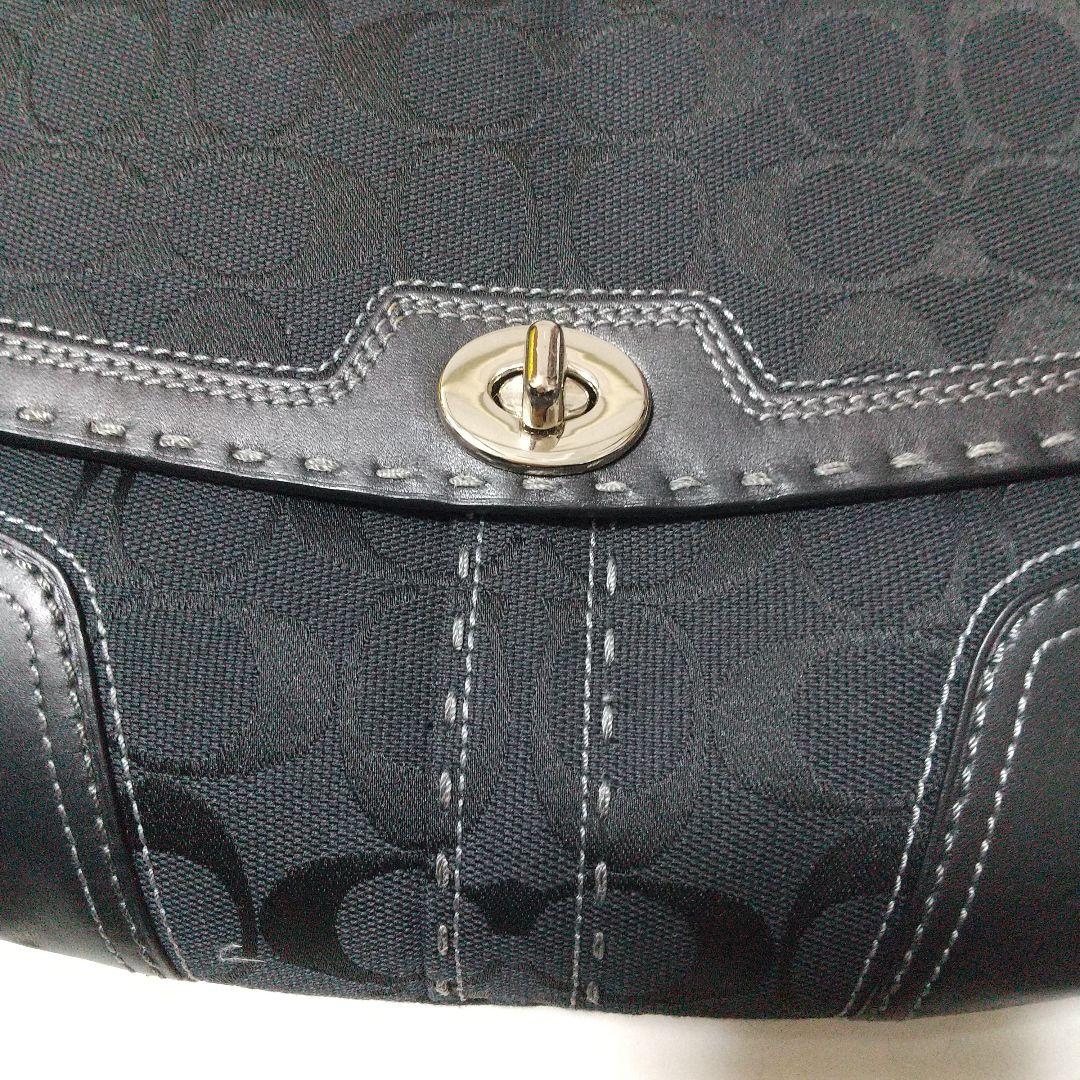 美品　コーチ　ワンショルダー　ソーホー　ハンドバッグ　シグネチャー　レザー