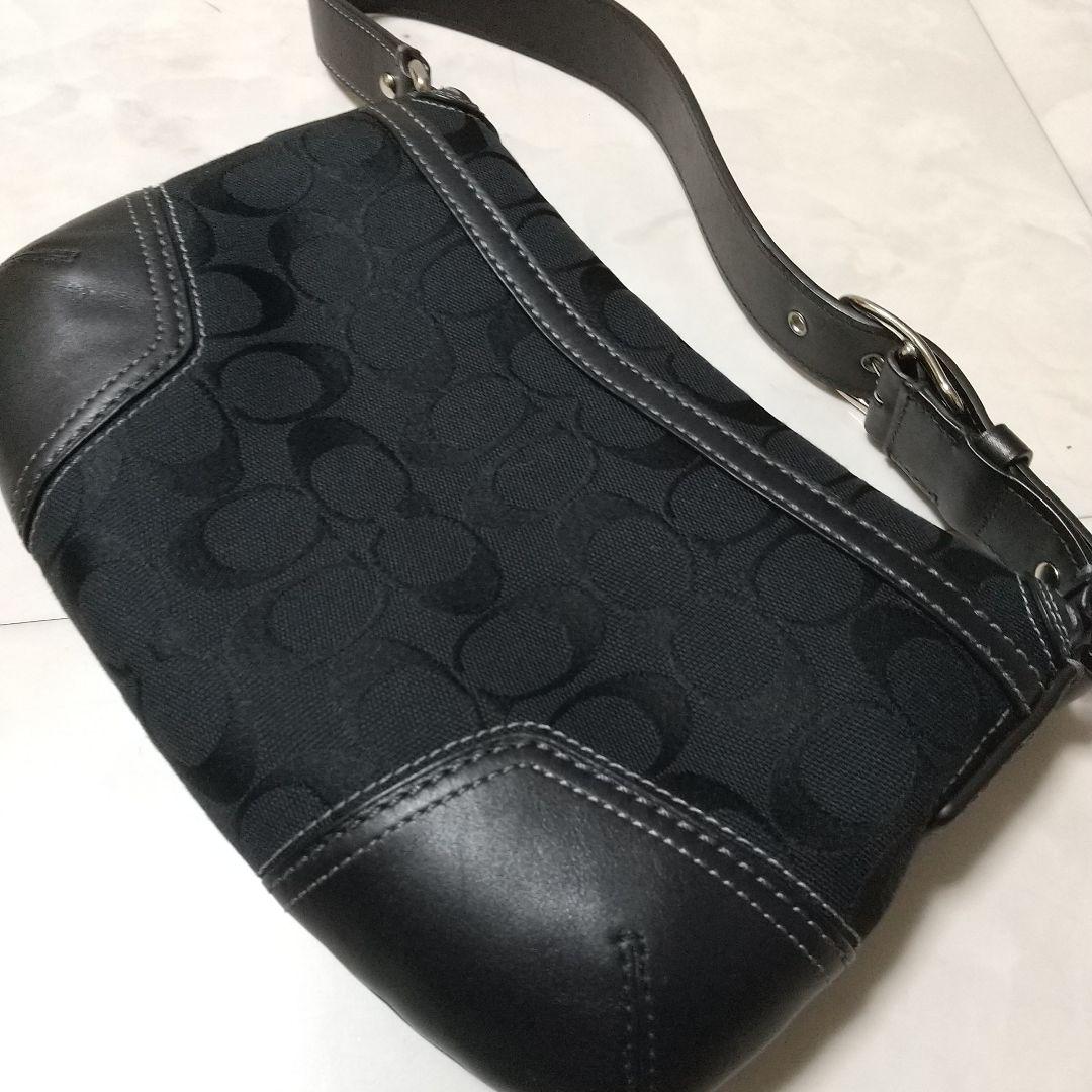 美品　コーチ　ワンショルダー　ソーホー　ハンドバッグ　シグネチャー　レザー
