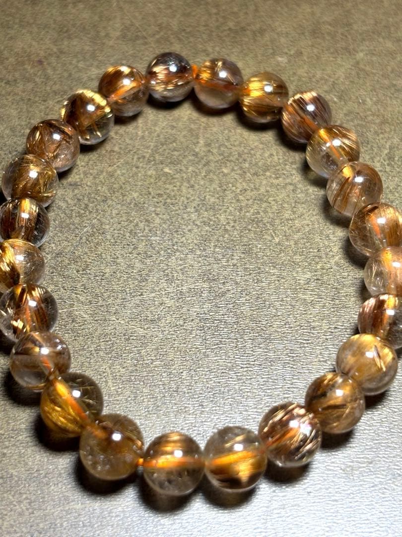 ハイグレード！！　タイガータイチンルチルブレス8㎜（新品未使用）キャッツ入り