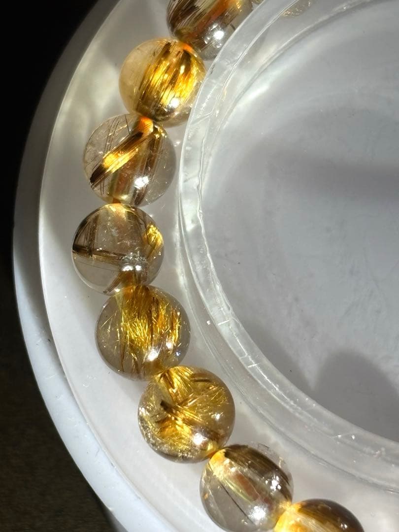 ハイグレード！！　タイガータイチンルチルブレス8㎜（新品未使用）キャッツ入り