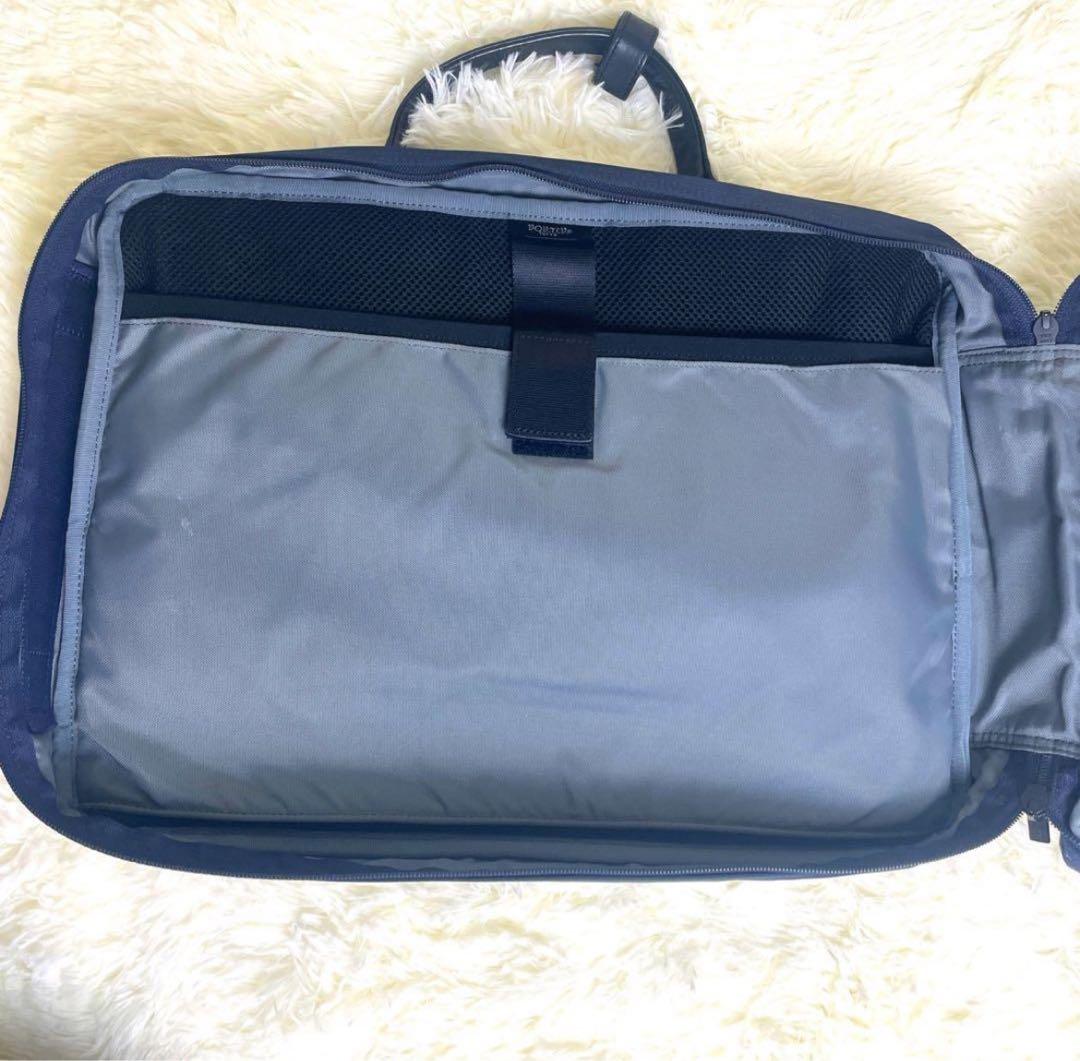 【美品】ポーター Porter ブリーフケース 3way ビジネスバッグA4濃紺