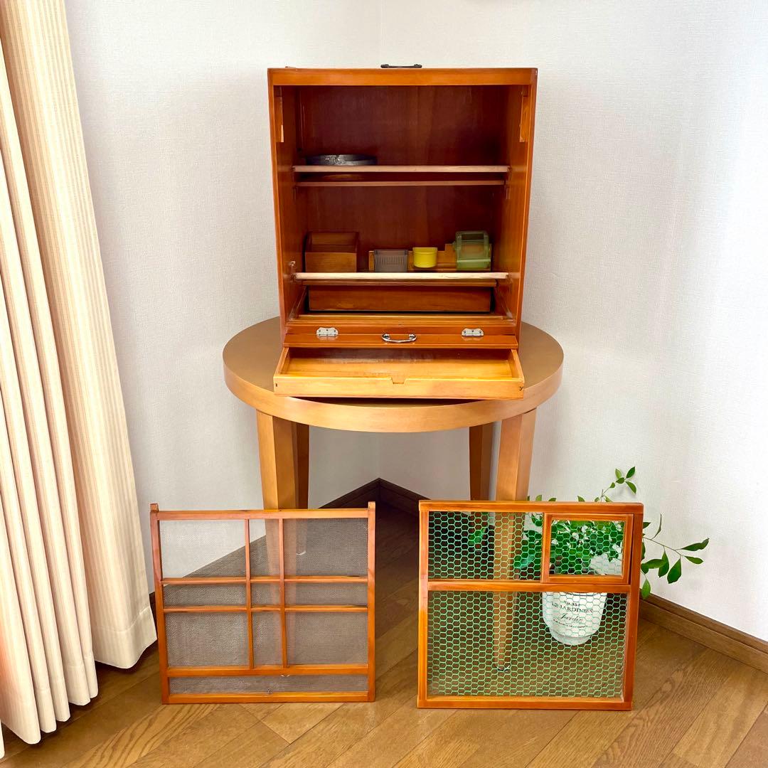 無垢材】ビンテージ 木製 鳥籠 バードゲージ【アンティーク】