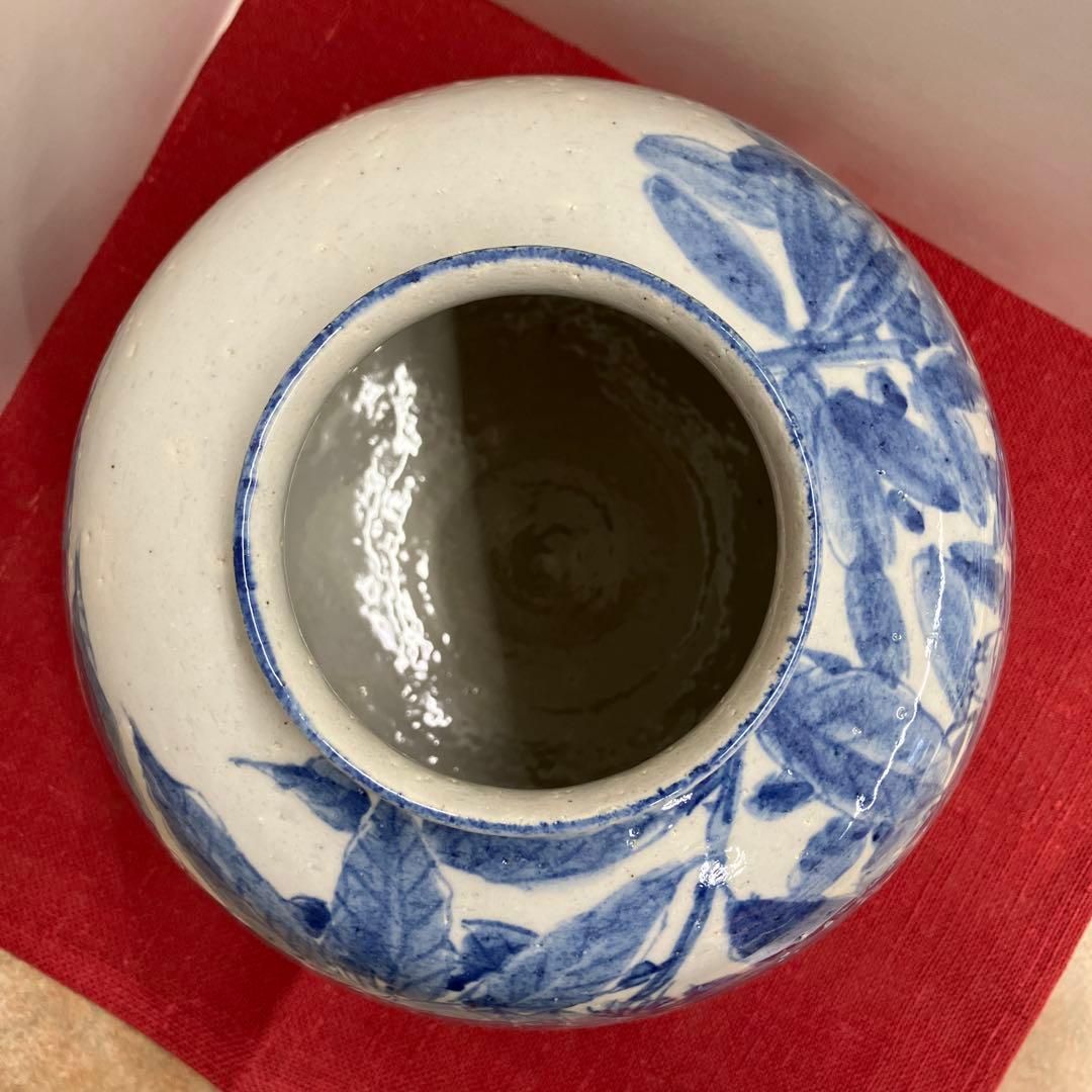 九谷焼実りの秋手描き陶器花瓶