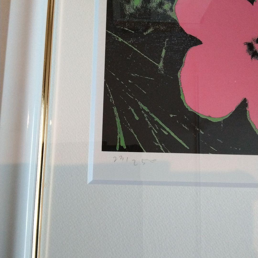 アンディ・ウォーホル リトグラフ フラワーズ 直筆サイン ED 250 証明書