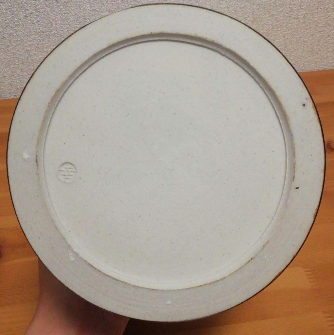 鎌田幸二作褐釉滴天目水指共箱共布茶道具