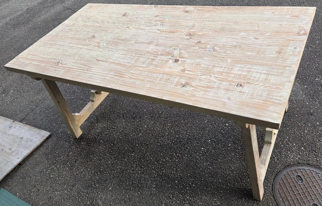 〈現状渡し〉関家具 nora. エラ ella ダイニングテーブル パイン古材