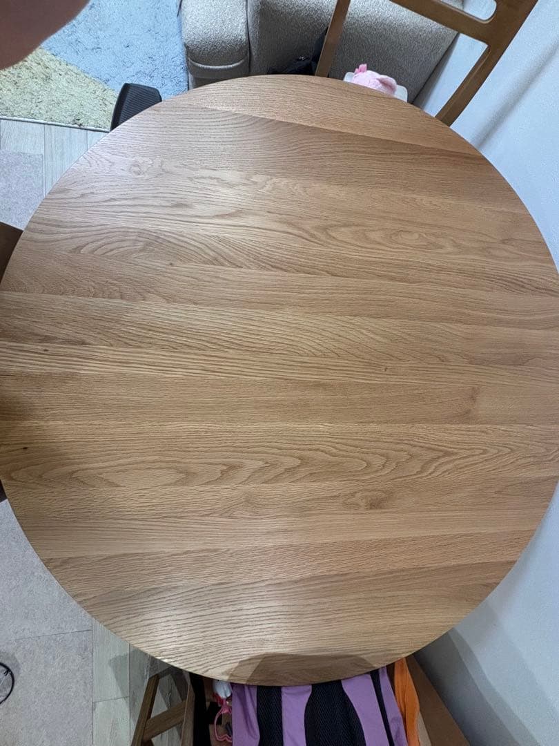 【いっすん】unico SOLK(ソルク)ラウンドダイニングテーブル