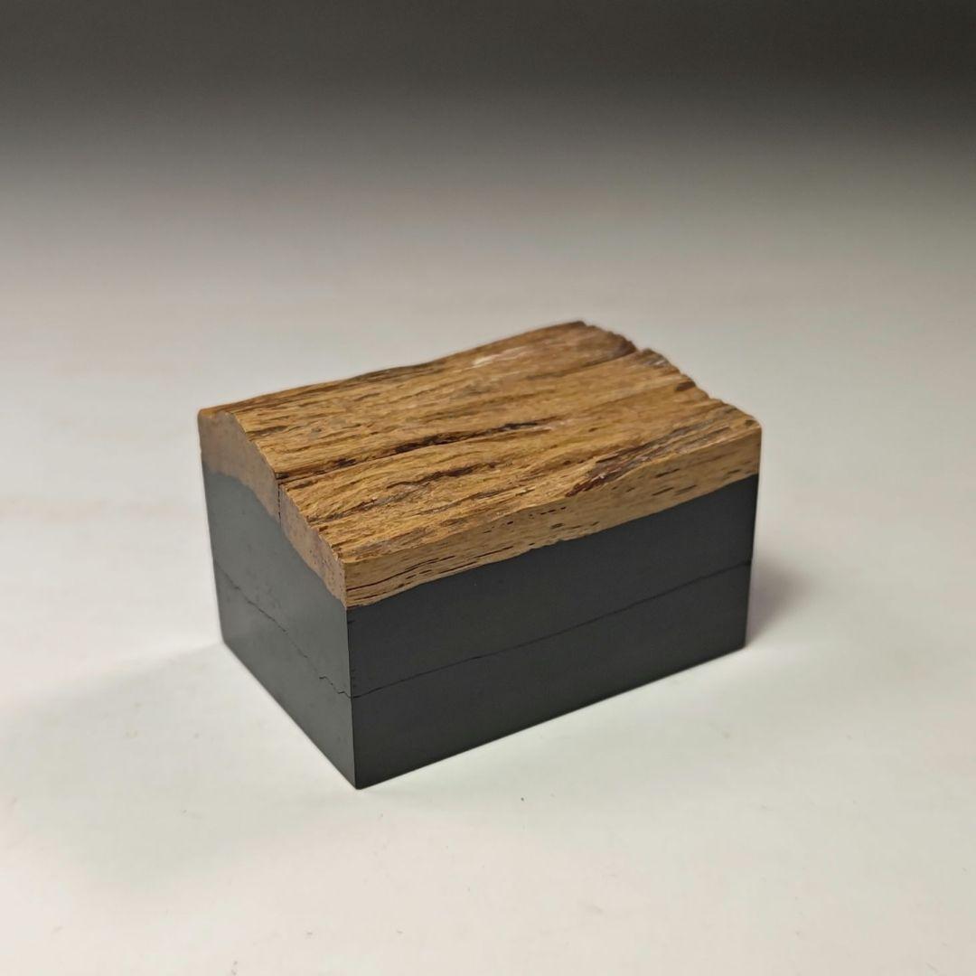 イ573 香合 西垣遊山作 鳥文木 香合 大徳寺 三重野与雲 極