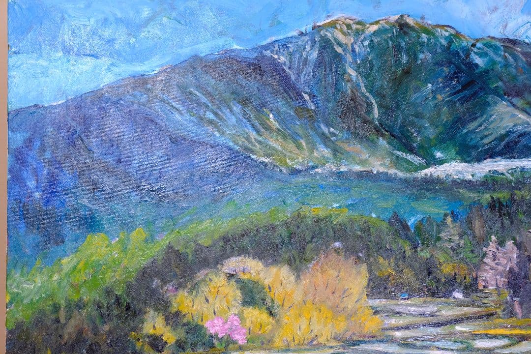 南アルプス 油絵 F30号