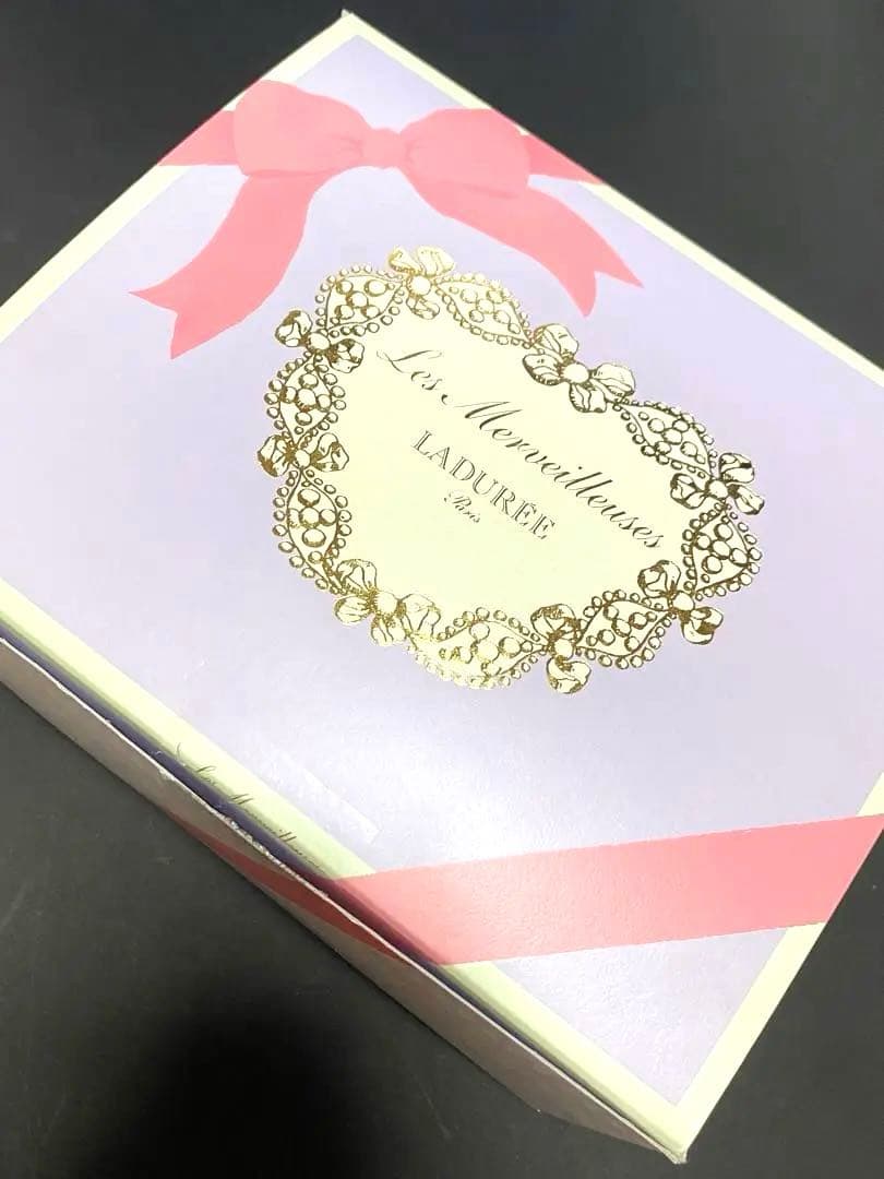 Ladurée パウダーチークセット　チークブラシ　ポット　ローズ　02
