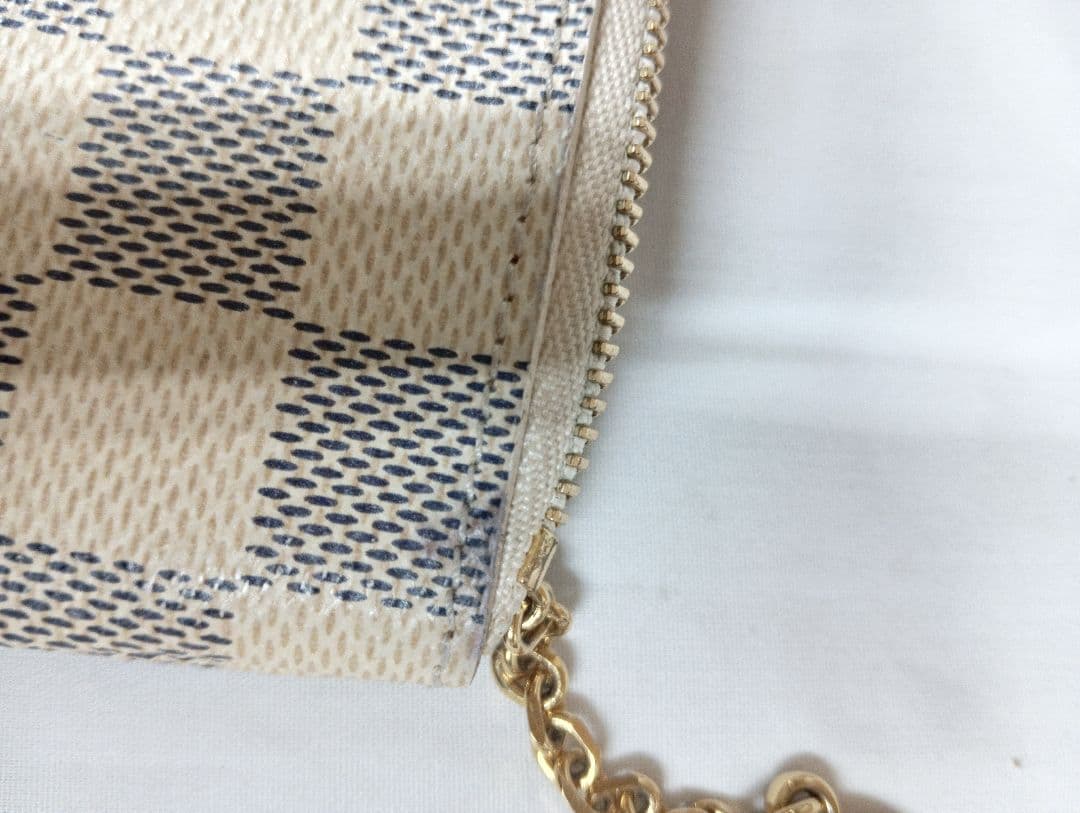 R☆ルイ・ヴィトン　ダミエ　アズール　ポシェットクレ　 ケース　小銭入れ