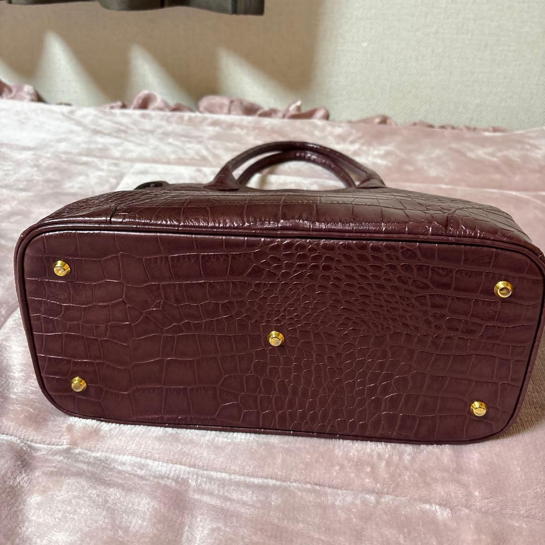 傳濱野クラッシーアーバントート　クロコ型押し　ミニ