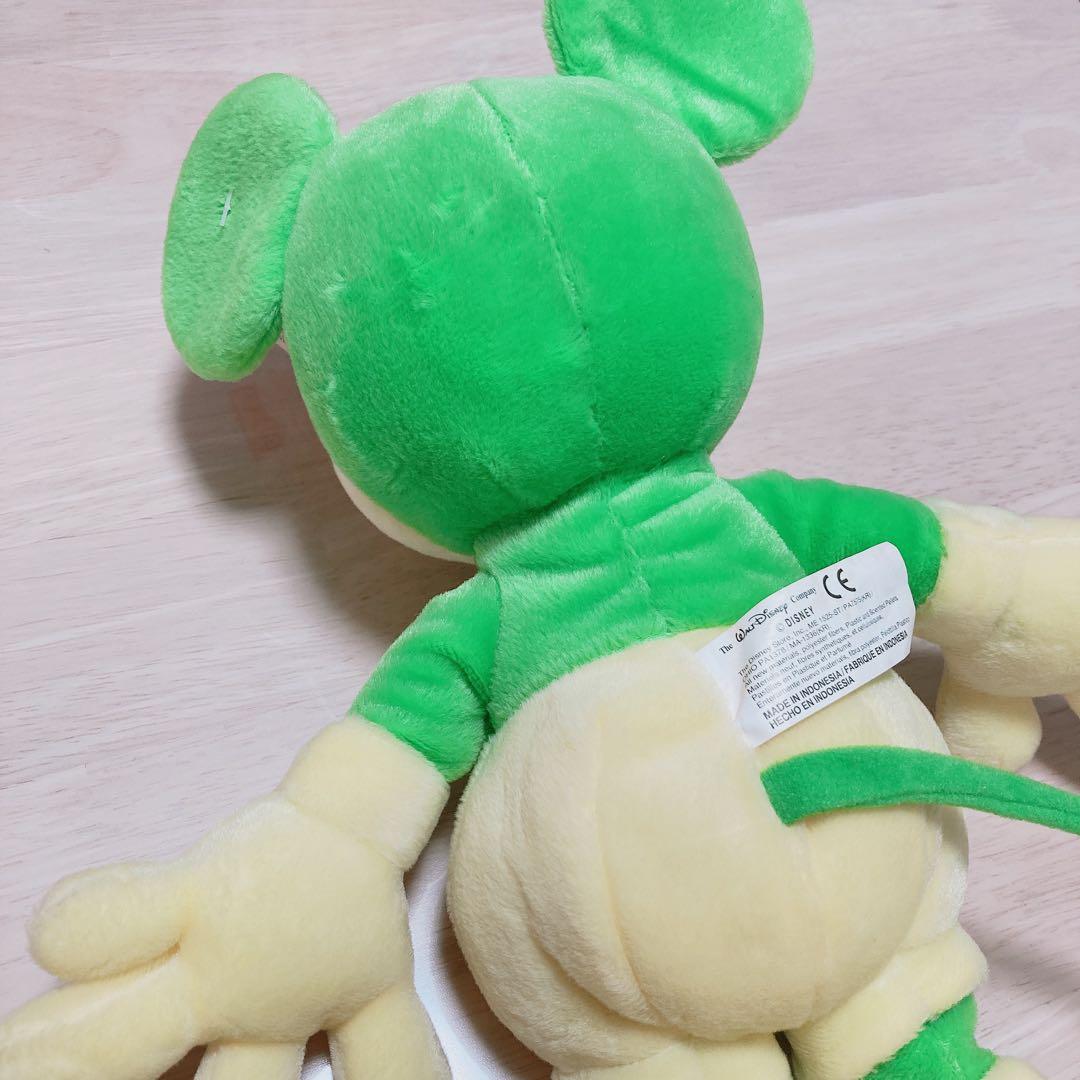 【超希少】ミッキーマウス　ディズニーストア　ライム　ぬいぐるみ　年代物　激レア
