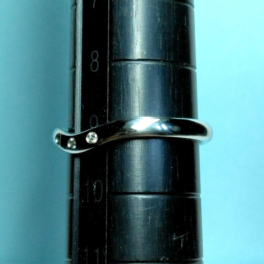 ティファニーカーブドリング 9号　PT950　新品仕上げ　無傷未使用に近い