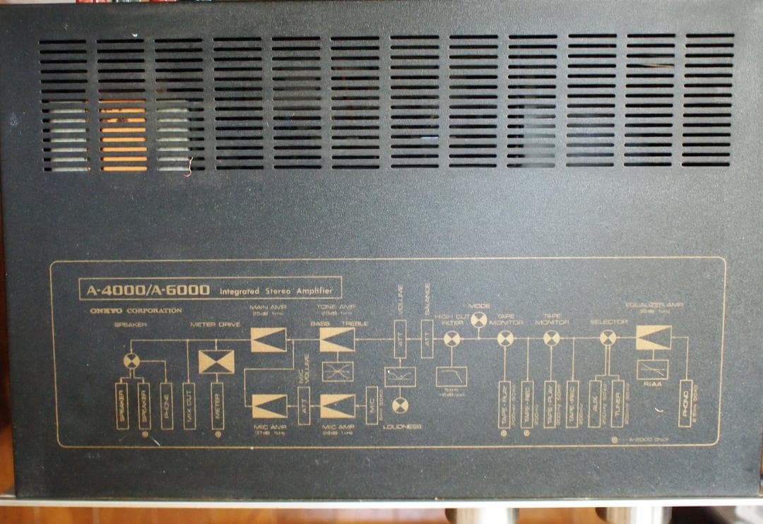 希少 ONKYO A-6000 インテグレーテッド ステレオアンプ 動作品