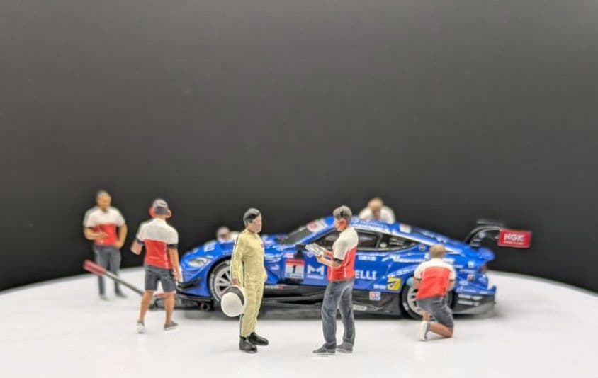 1/64MINI GT Nissan Z GT500＆フィギュアのジオラマ