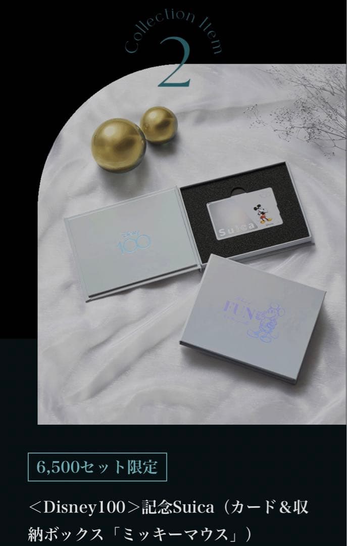 【入手困難|6500枚限定】Disney100記念Suica