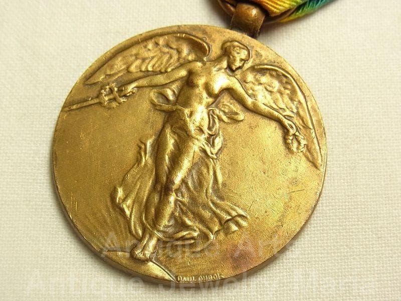 《m6464》ベルギー ヴィンテージ 勝利の女神 ブロンズメダル １９４０年代末