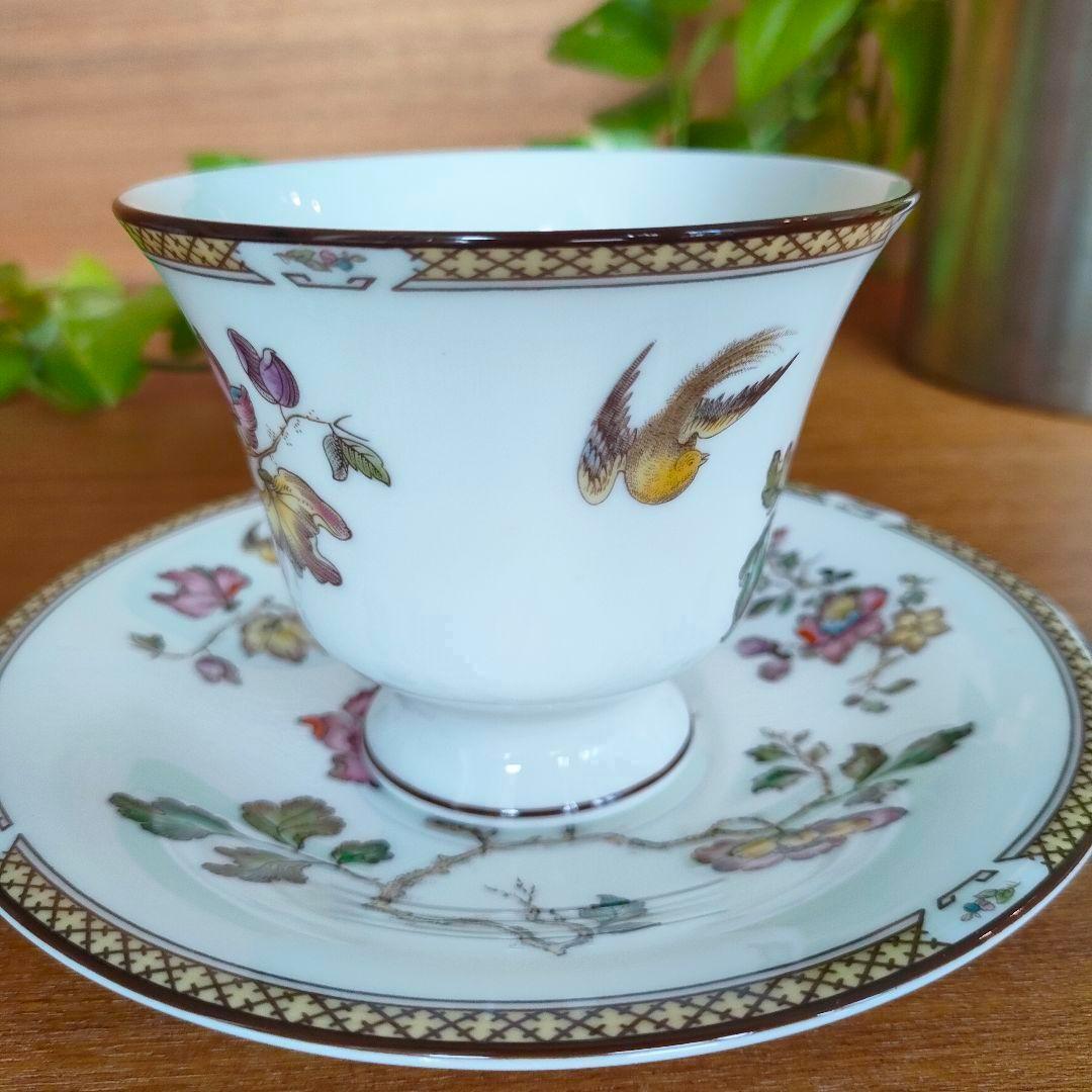 美品☆ウェッジウッド スワロー カップ＆ソーサー 2客セット