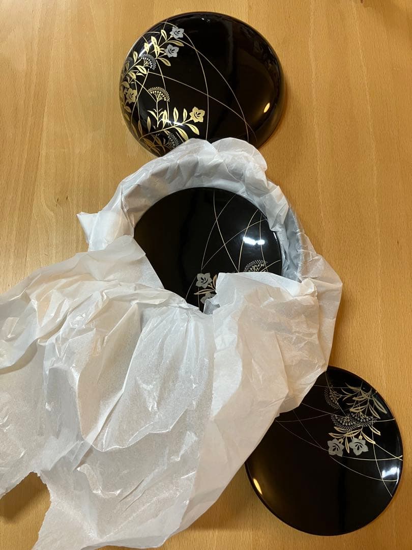 本漆器 昭和15年頃　菓子器 セット 5小皿 1器　交渉ok!