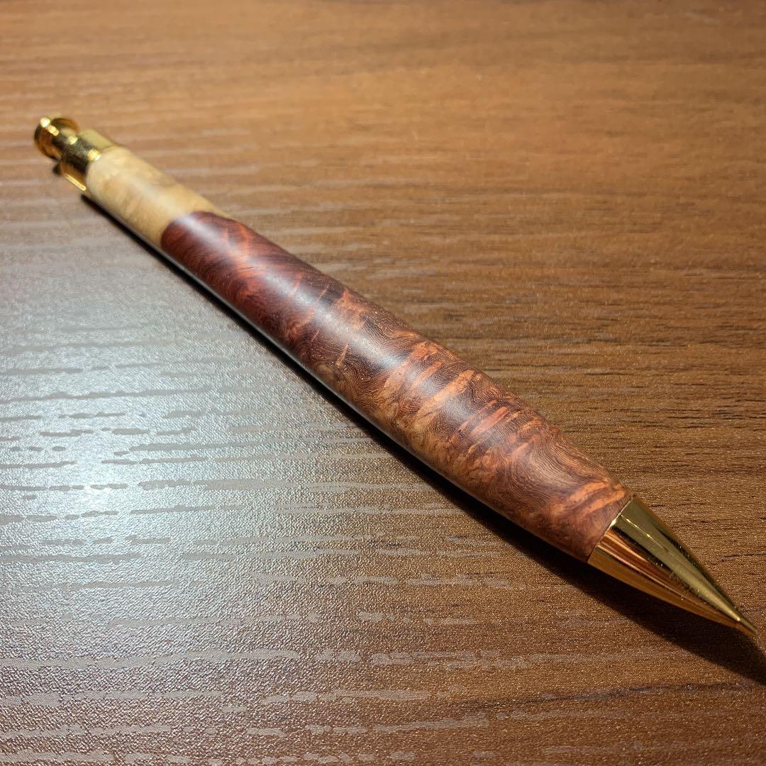 こぶた工房 極上花梨紅白 0.5mmシャープペン