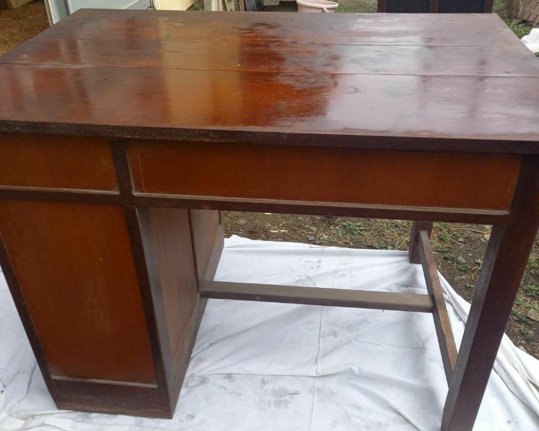 アンティーク家具 昭和レトロ 学習机 片袖机 骨董品の通販はau PAY