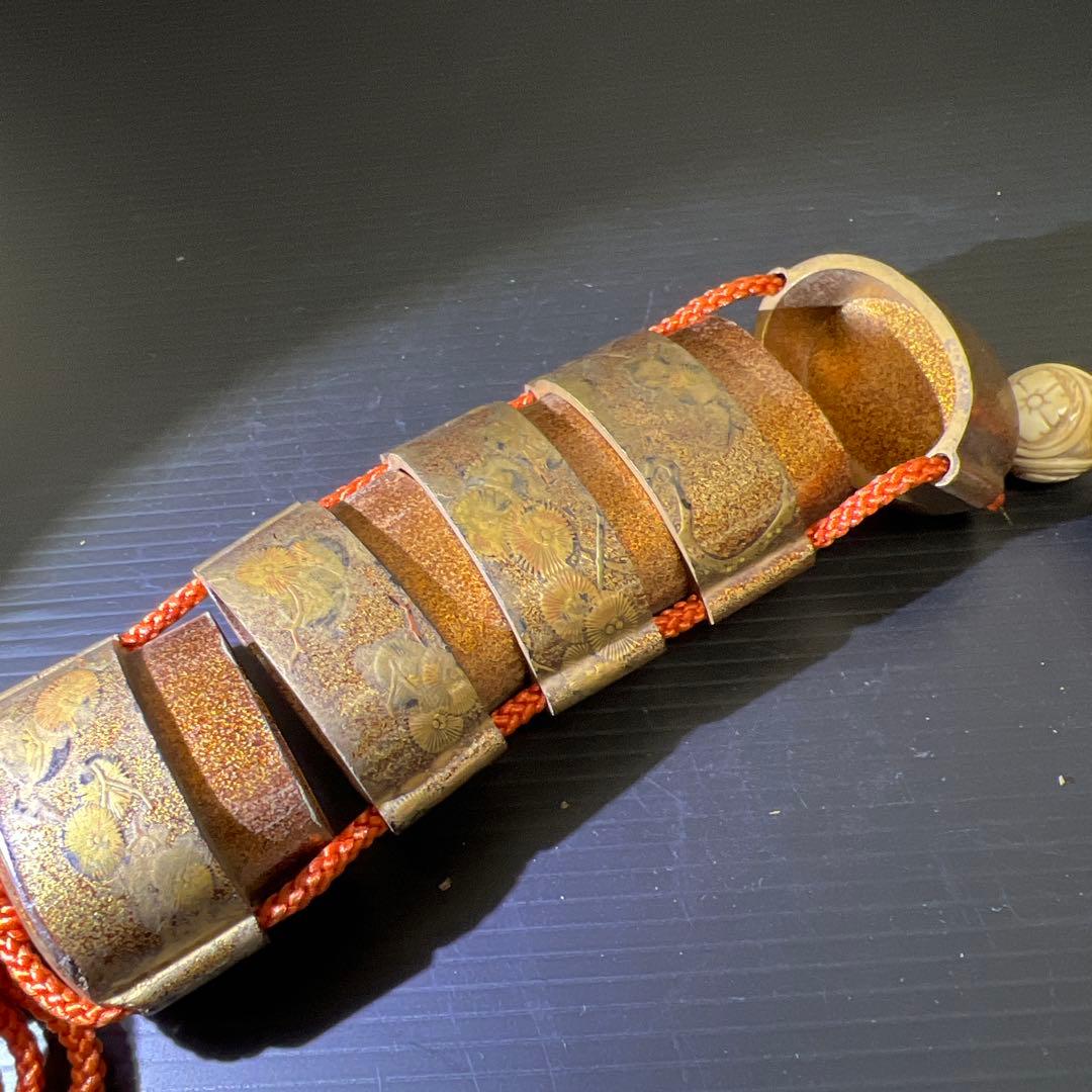 江戸時代 蒔絵印籠、ダルマ根付 73g 東Y7-1016☆2F - メルカリ