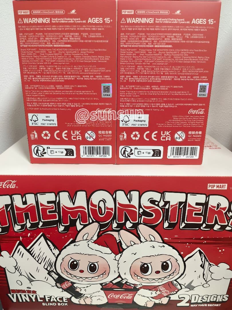 プ*ィ様 POP MART LABUBU コカ·コーラ 新品未開封2個セット