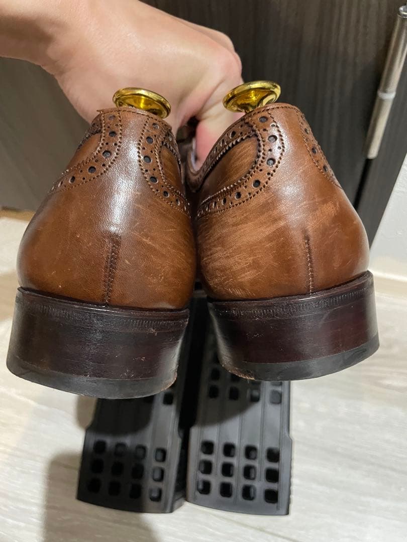 【サイズUK6】カルミナ　セミグローブ　ブラウン　ドレスシューズ　carmina