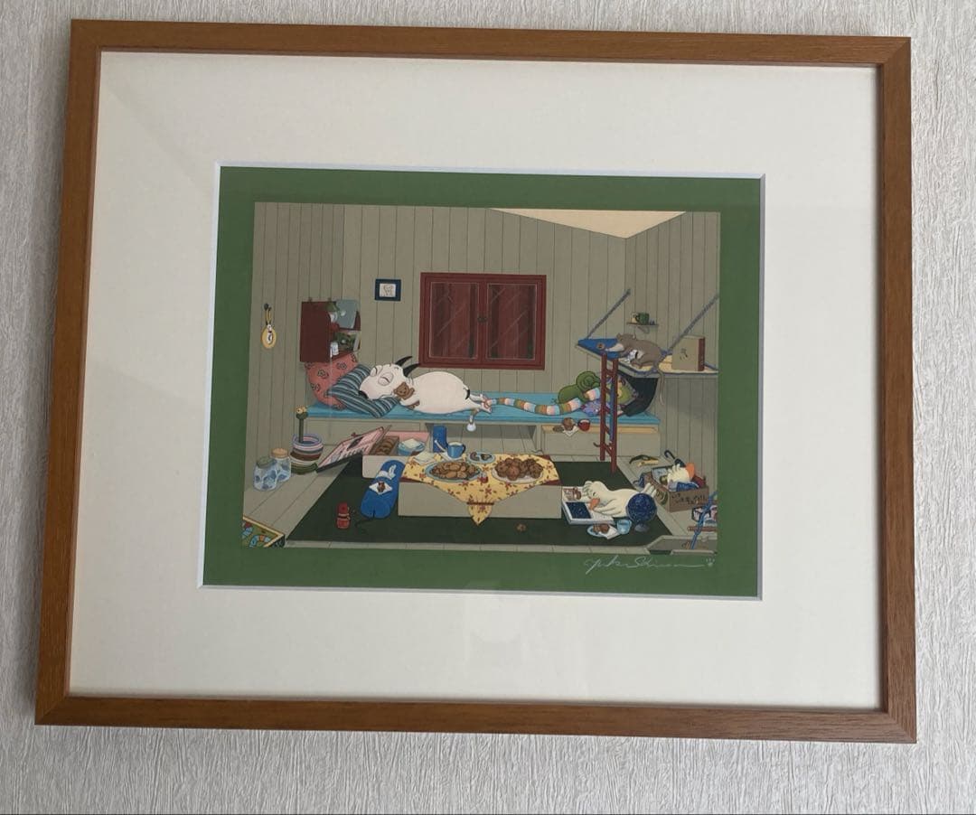 バムとケロ　もりのおうち　複製画 バムとケロ もりのおうち 複製画 バムとケロ もりのおうち 複製画